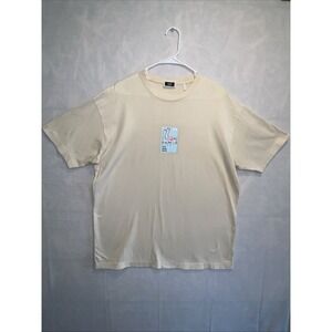 KITH Miami Flamingo Tee Men's Large White 100% Cotton Beige Kith Florida 1931